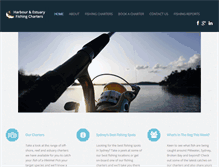 Tablet Screenshot of estuaryfishingcharters.com.au